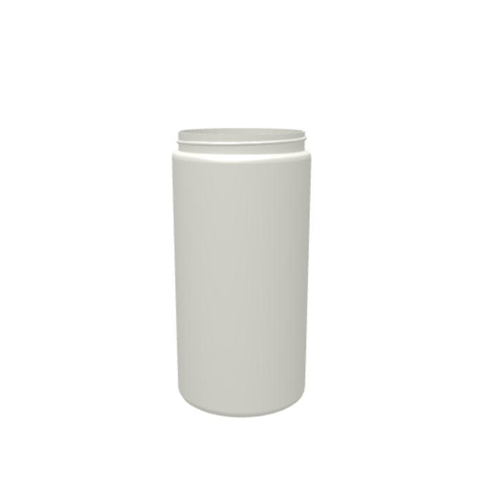 Tall Wide Mouth Jar Round HDPE